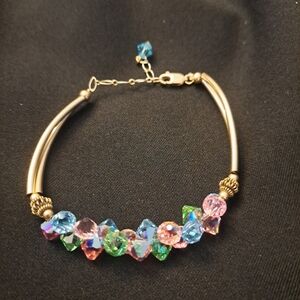Iridescent Multi-Color Beaded Bracelet